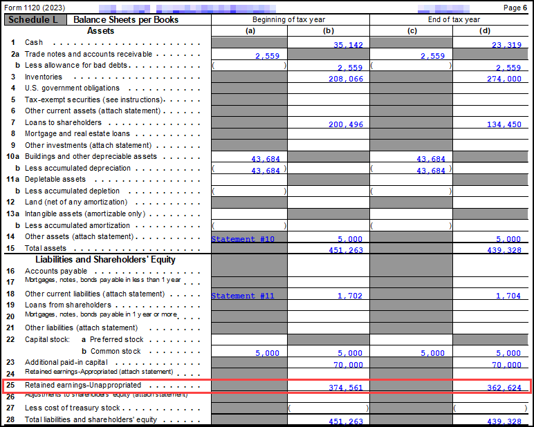 Image of Schedule L